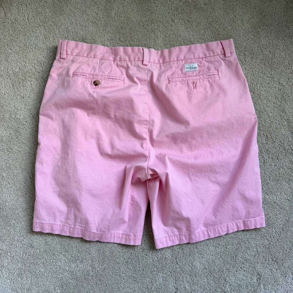 Vineyard Vines Pink Breaker Short Stretch Chino 9 Inch Inseam Size 38